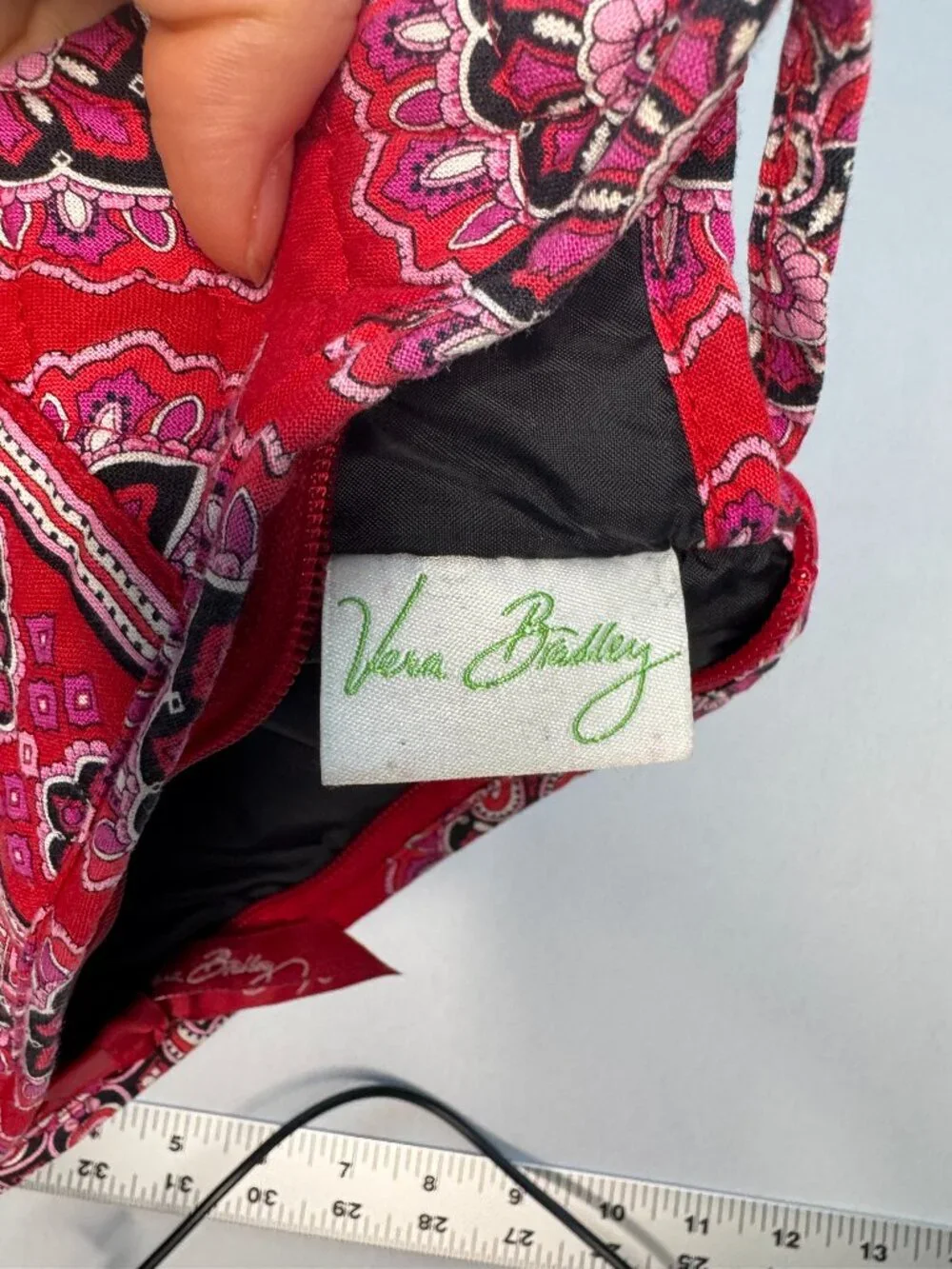 2008 Vera Bradley Pencil/Makeup Case in Frankly Scarlet
